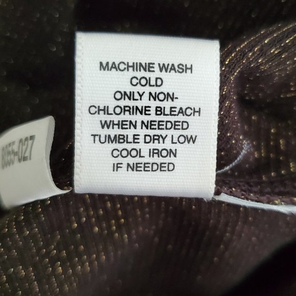 Ann Taylor Sleeveless Surplice V-neck Top | Like New | XSP | Brown Gold Metallic - Picture 10 of 13